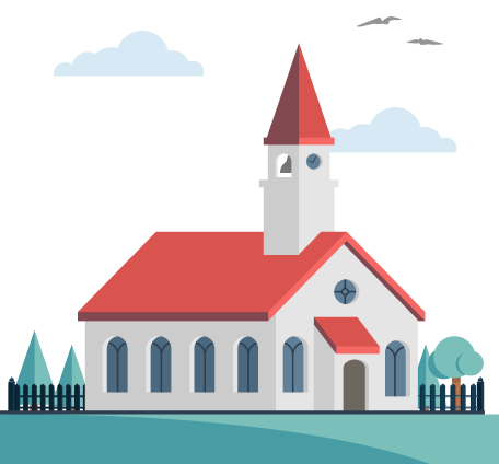 animated church image